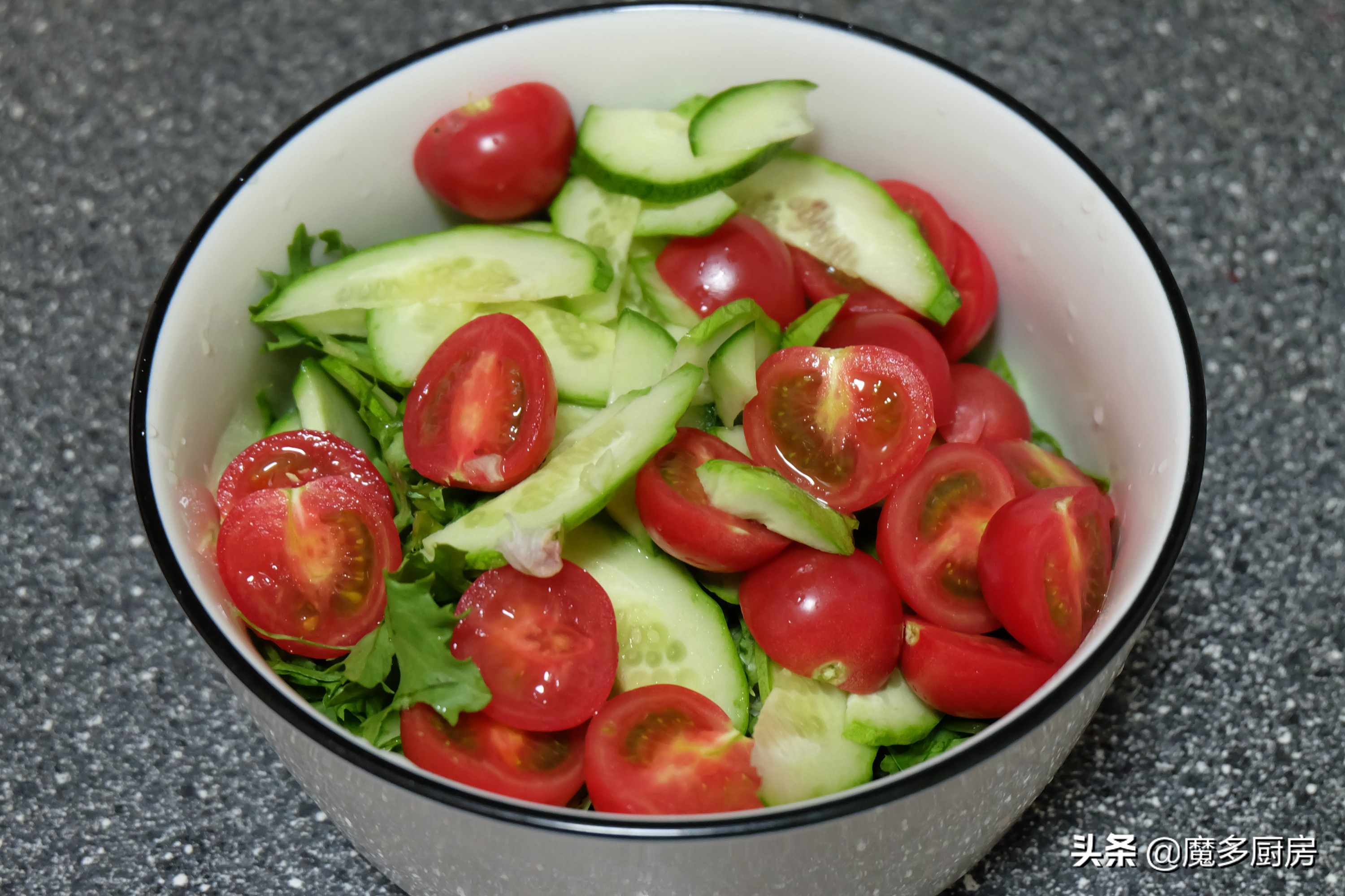 酸甜可口的蔬菜沙拉,天天吃不会腻的蔬菜沙拉