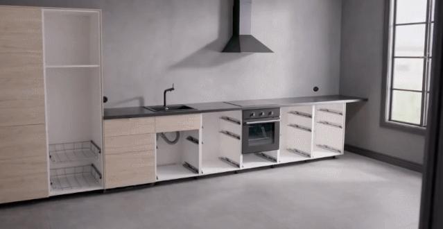 2w的橱柜,小户型宜家整体厨房