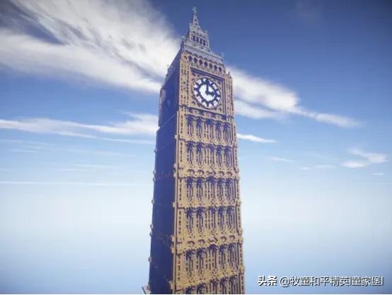 大神把大本钟被“偷”进《我的世界》游戏还原英国国宝真假难辨