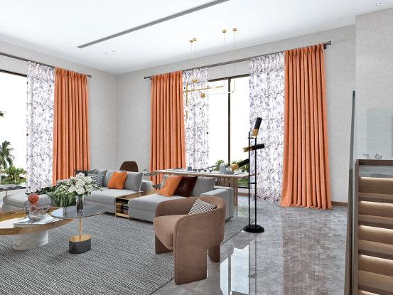 米兰布艺窗帘,窗帘流行的款式搭配