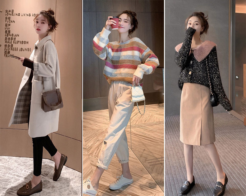 54套不同颜色的秋冬穿搭,54套韩系气质秋冬穿搭