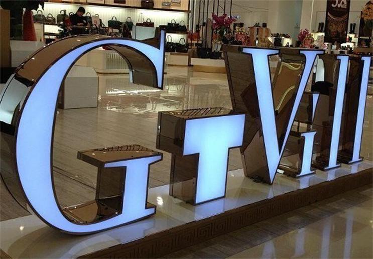 led广告牌发光字制作教程,三面透光亚克力发光字