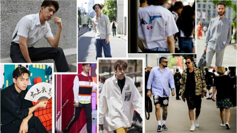 艺术衬衣男,艺术纯棉衬衫男