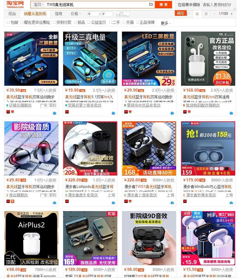 tws耳机未来的发展,tws耳机销量排名