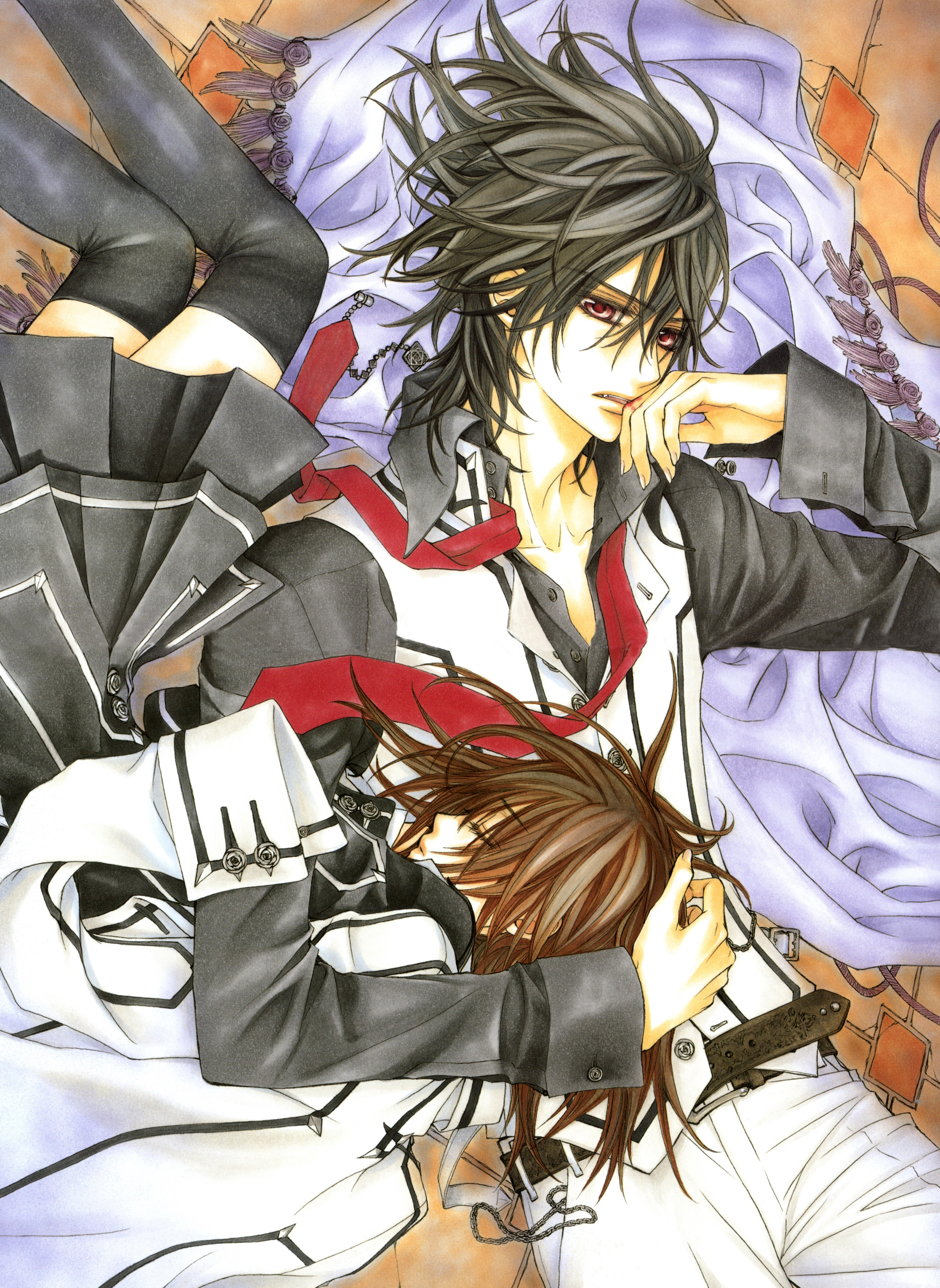 有关帅气吸血鬼的漫画图片,画风超精致的日本吸血鬼漫画