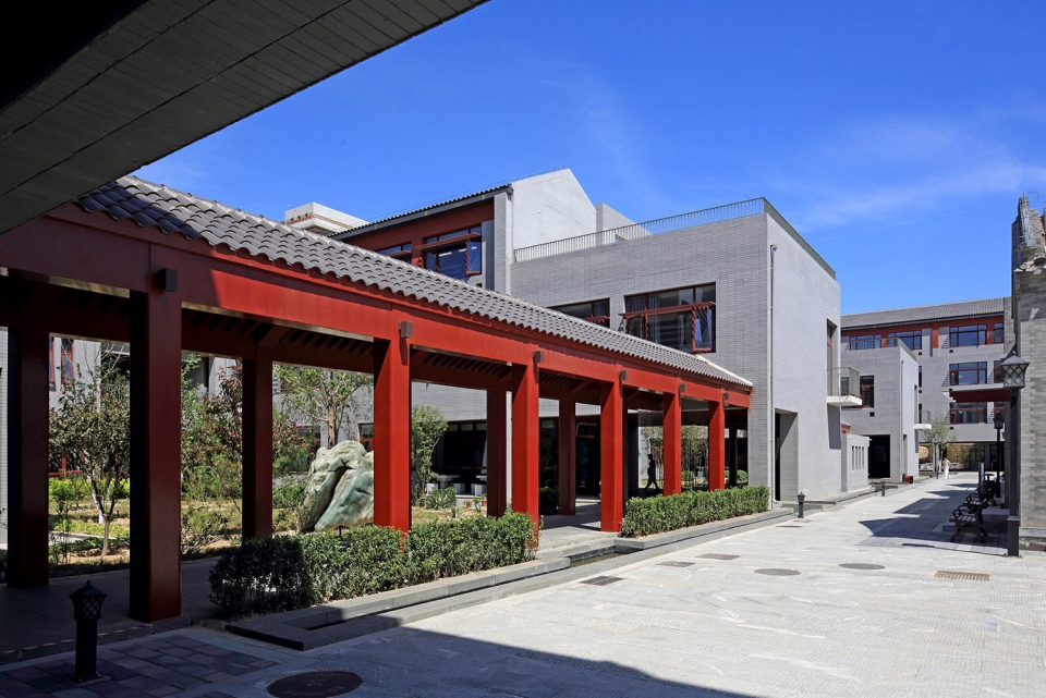 北京三十五中高中新校园，古宅院风格的现代校园