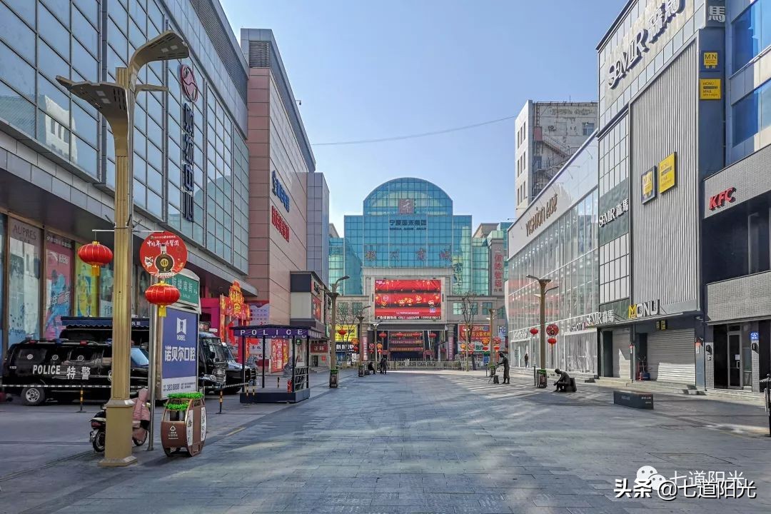 实拍银川的街景,银川市实景
