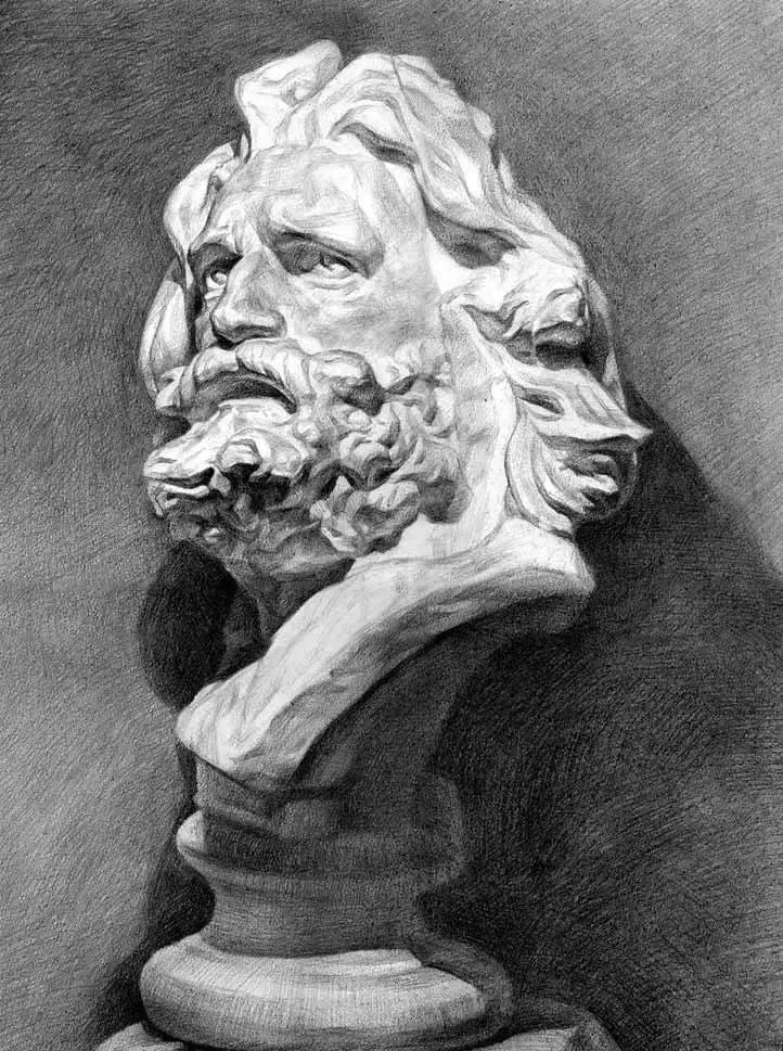 画素描不画脸,画素描总是画不深入