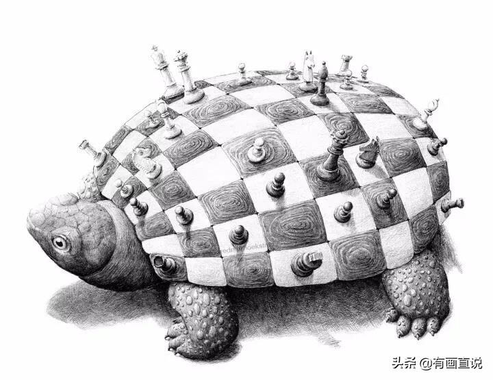 创意素描图片临摹大全4k,零基础简单素描画临摹