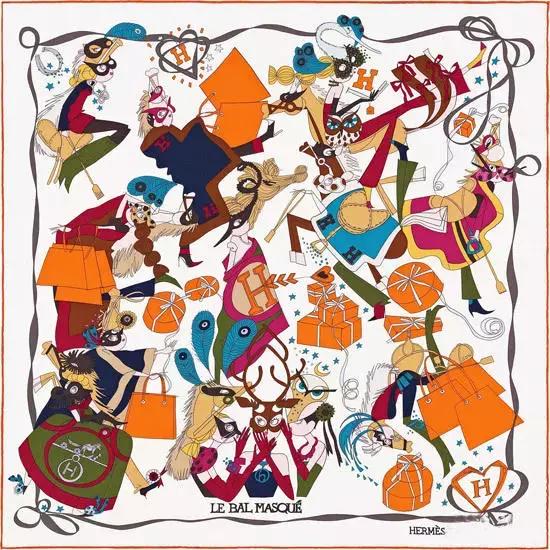 爱马仕丝巾-图案漂亮，故事更精彩