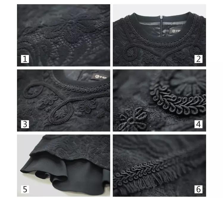 高端冬季蕾丝连衣裙中长款穿搭,适合冬天穿的蕾丝连衣裙