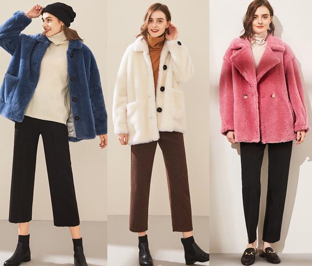 阔腿裤搭皮衣冬季搭配,秋冬阔腿裤黑皮衣搭配