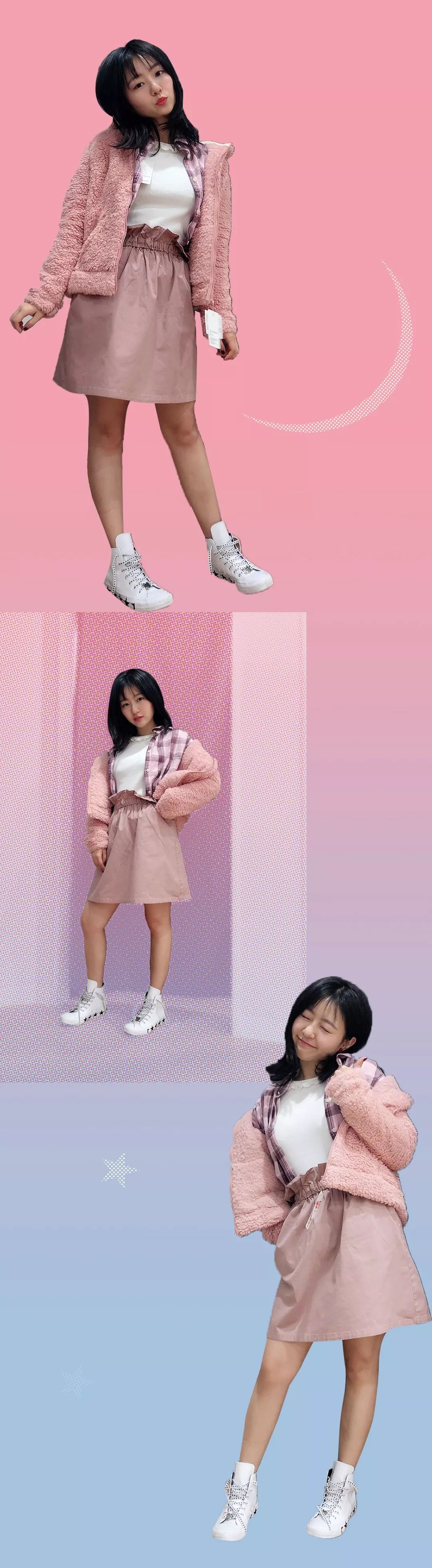 我带身高155的同事来到童装部，结果她逛疯了……