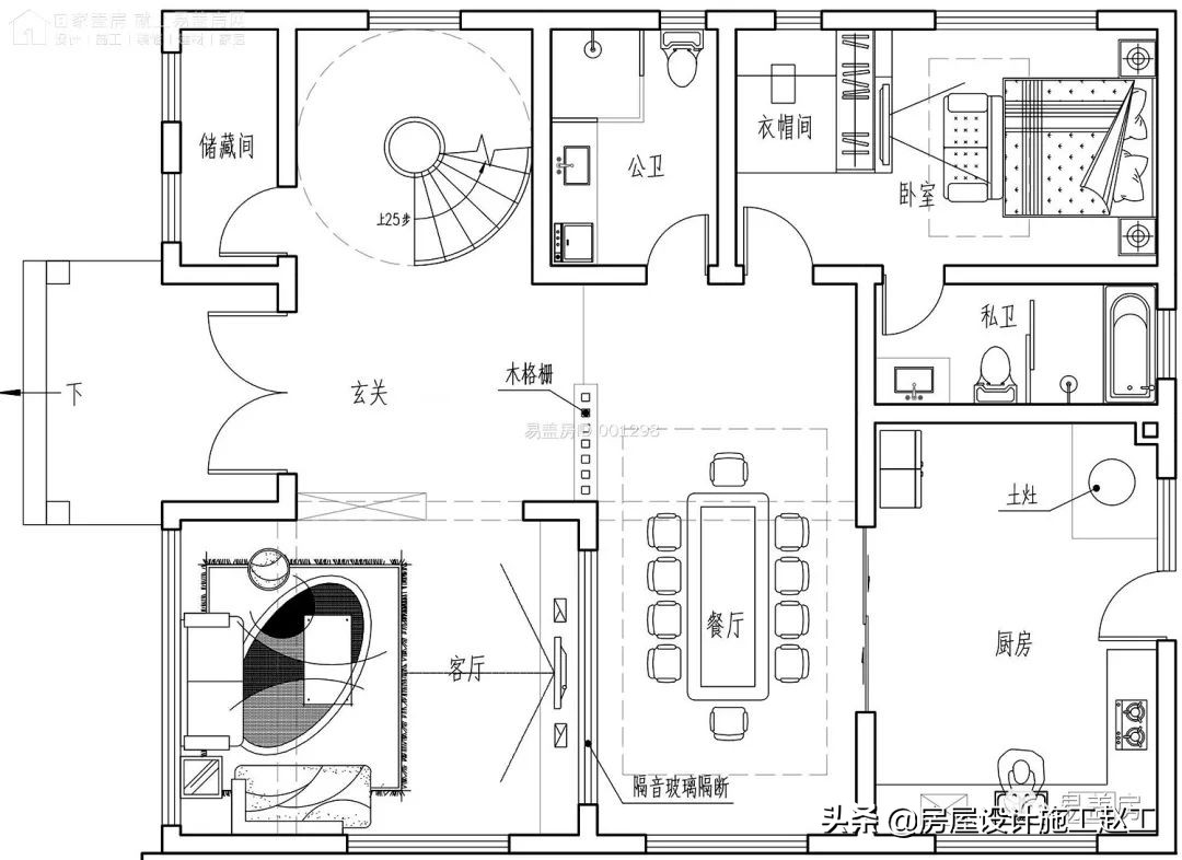 农村自建二层法式风格别墅,两层田园风格别墅自建房