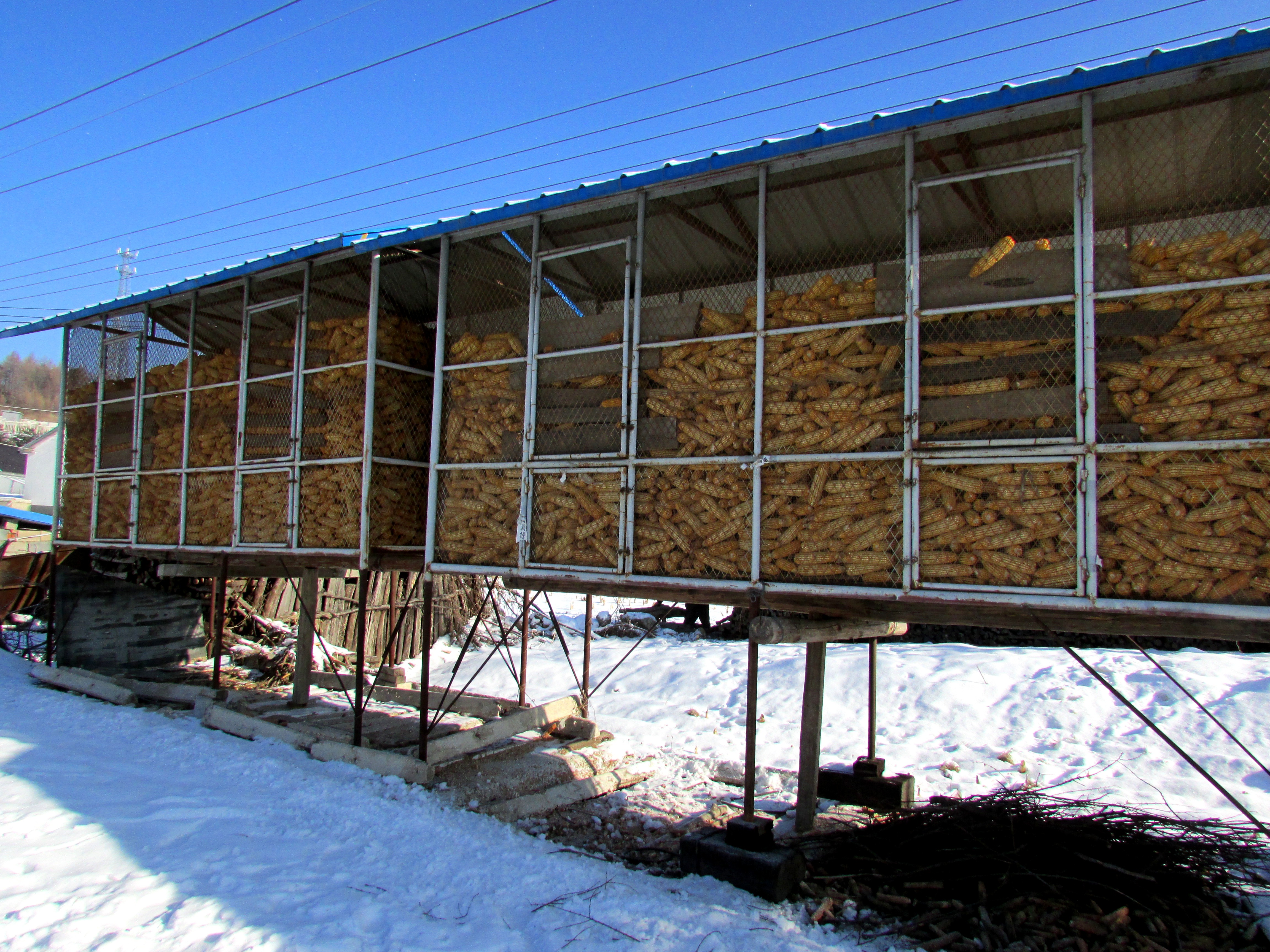 本溪湖里村冬季景色,本溪湖里村景色视频