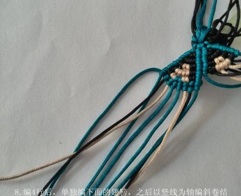 编蝴蝶绳教程,5号线绳编蝴蝶教程大全
