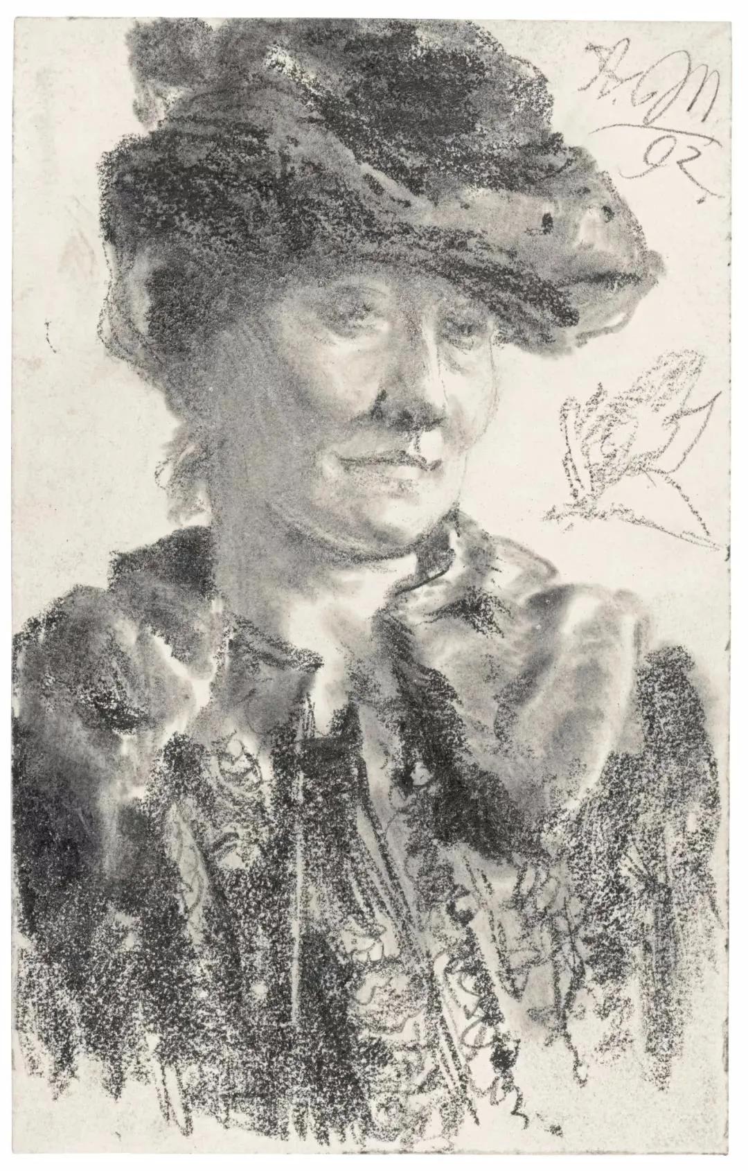 门采尔风景速写高清大图,速写临摹大师作品