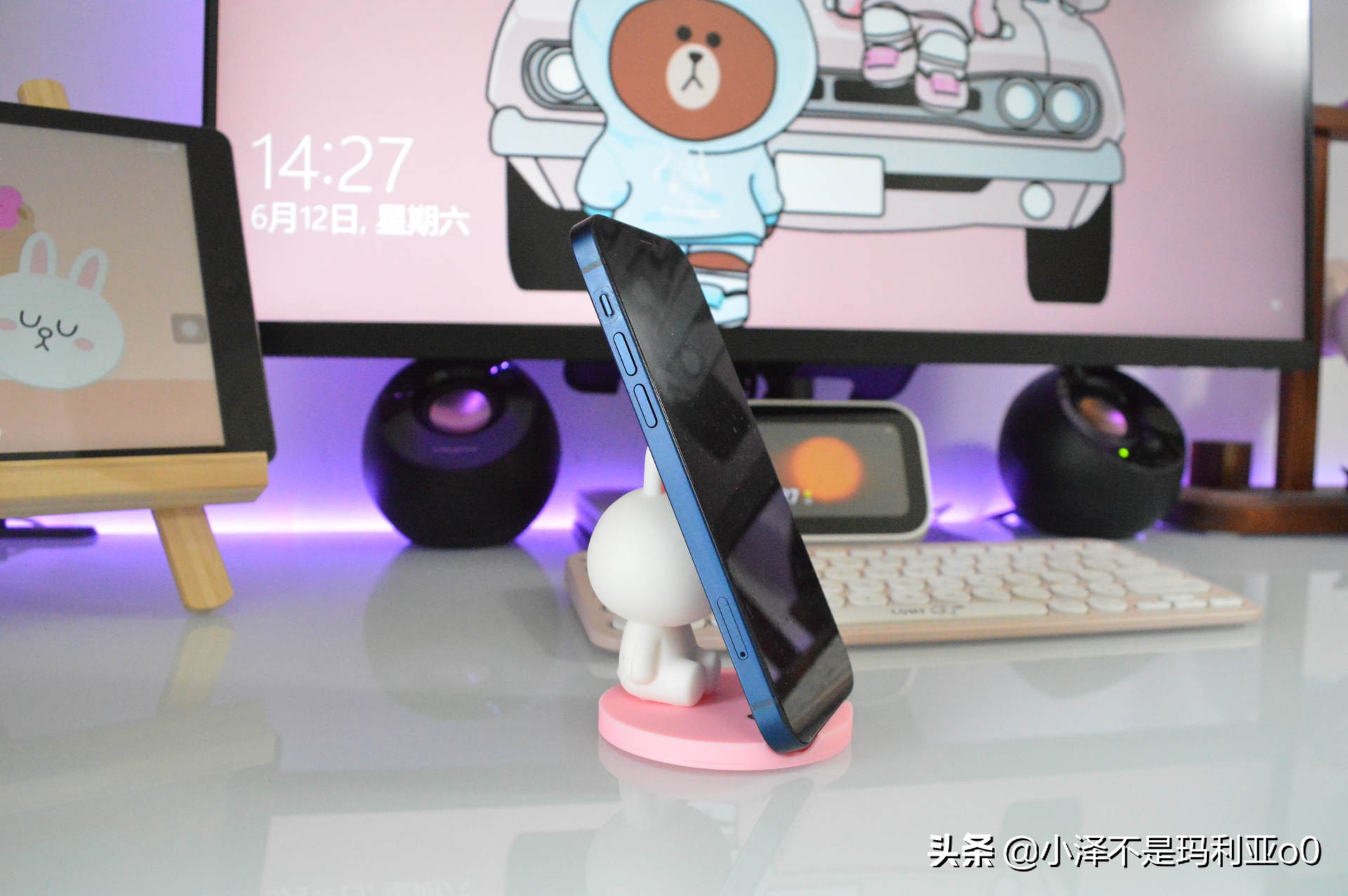 桌面好物分享学生党,罗技popkeys键盘套装