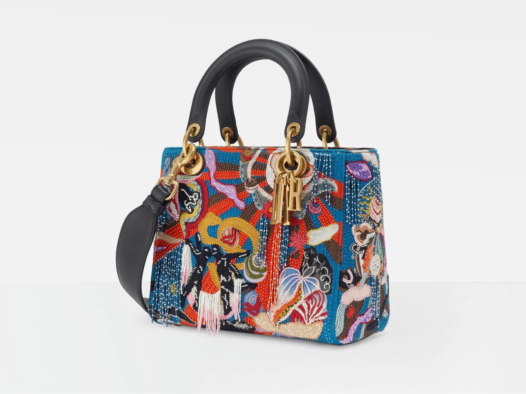 ladydiormilly手袋,dior刺绣字母包袋