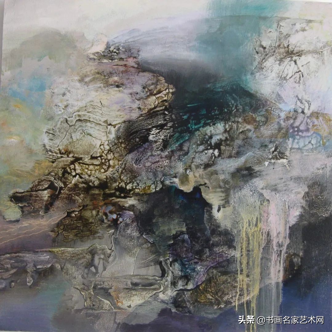 杨兴雅意向山水油画作品欣赏,艺术中国杨建宏绘画作品鉴赏