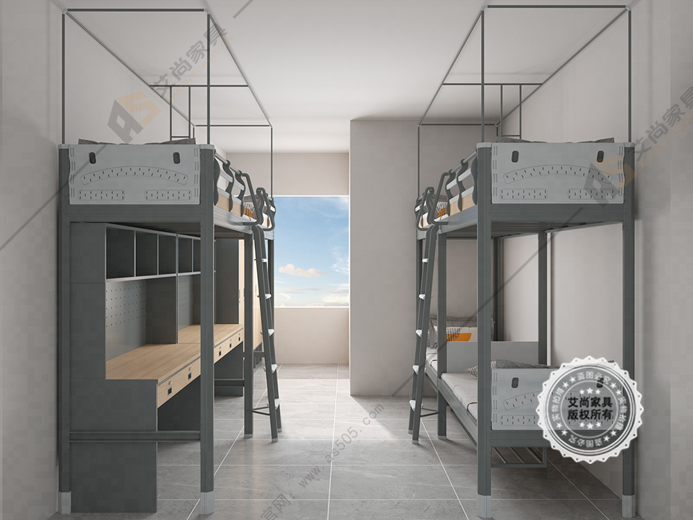 不生锈的清远中小学生公寓床，持久耐用，环保无异味