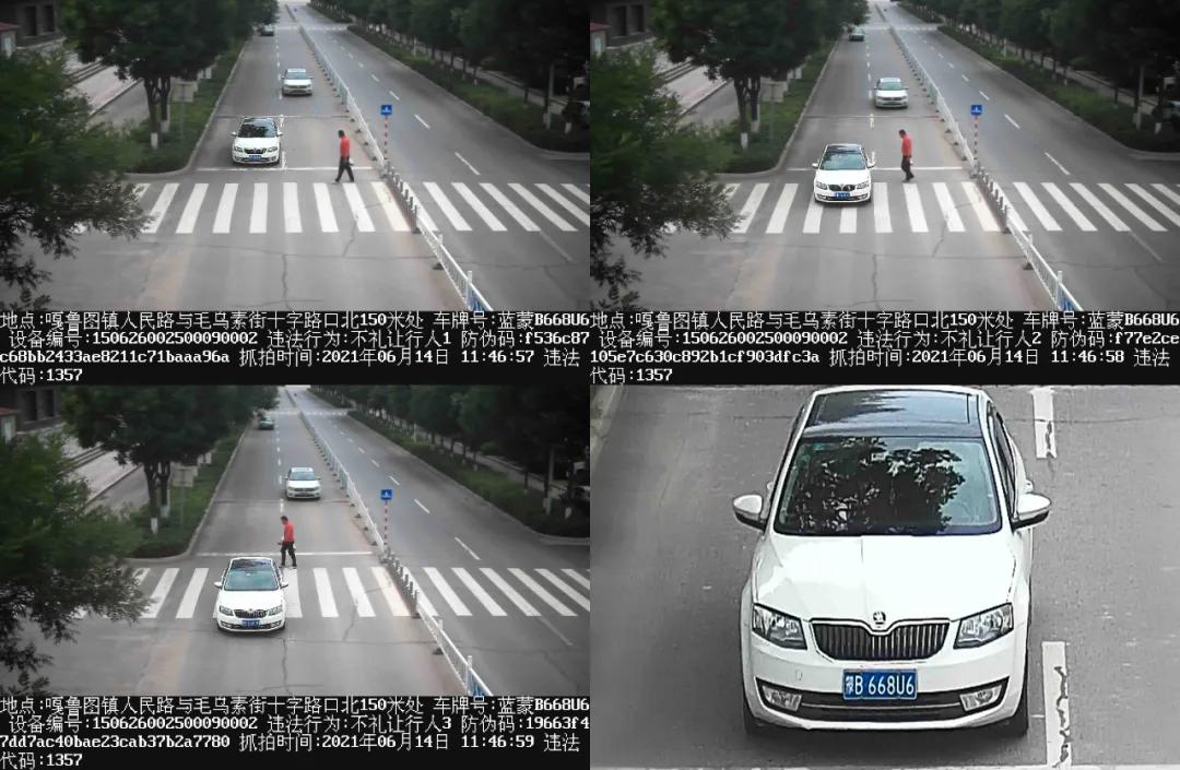 斑马线不礼让行人晚上九点多拍么,斑马线礼让行人被拍违停