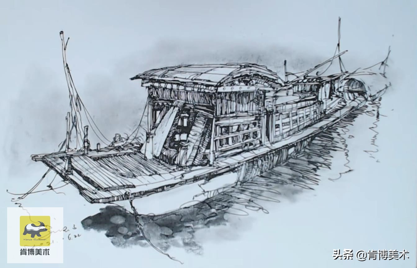 钢笔画画能画出什么好看的东西,超简单的钢笔画快动手画起来吧