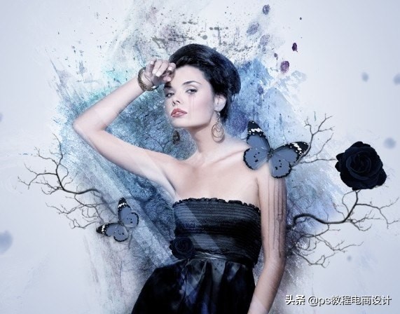 ps怎么把图片处理成水墨效果,ps怎么把实景做成彩色水墨效果