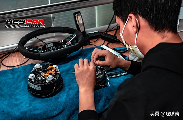 奥迪rs6方向盘,奥迪rs6赛道模式按键改装