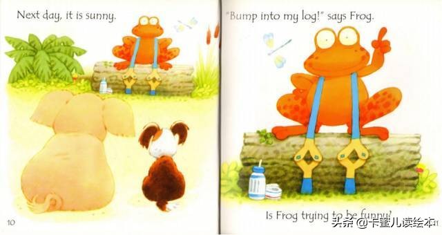 关于动物的英文小绘本故事大全,兔子和青蛙英文绘本