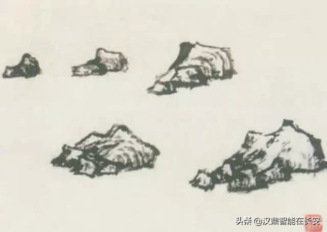 山水画技法山石的基本画法解析,中国山水画技法如何画山石
