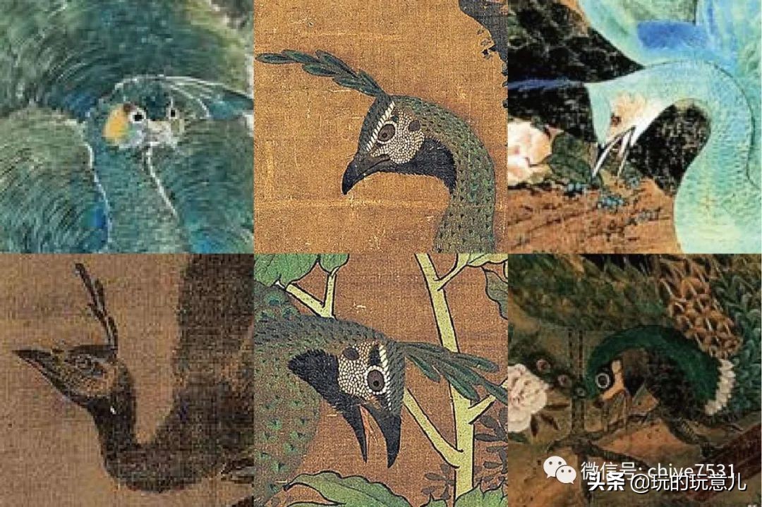 中国画孔雀名作,中国名画孔雀