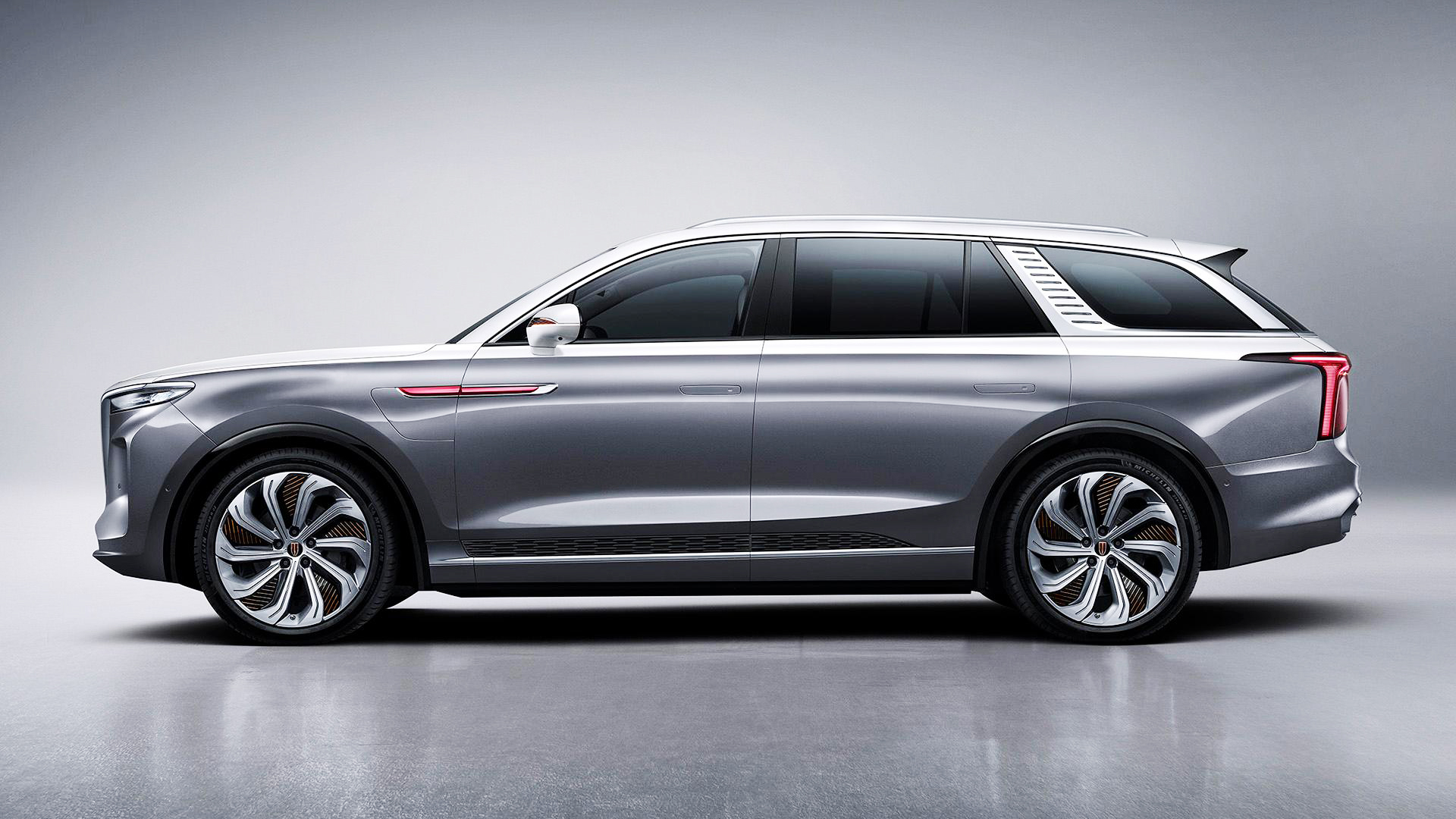 红旗e-hs9vs库里南,全新红旗E-HS9实车