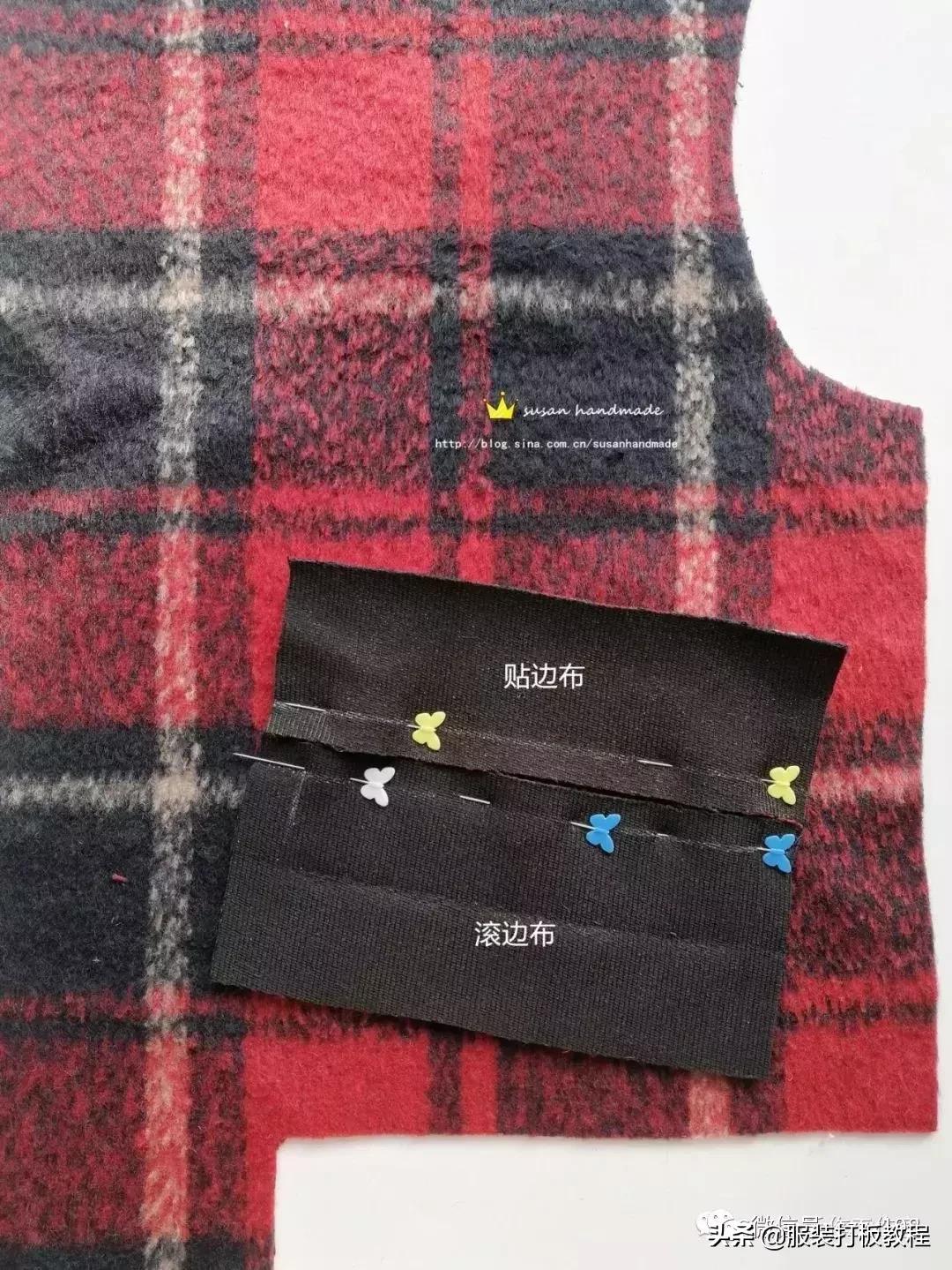 pu拼接呢外套,呢子拼接短款裁剪视频