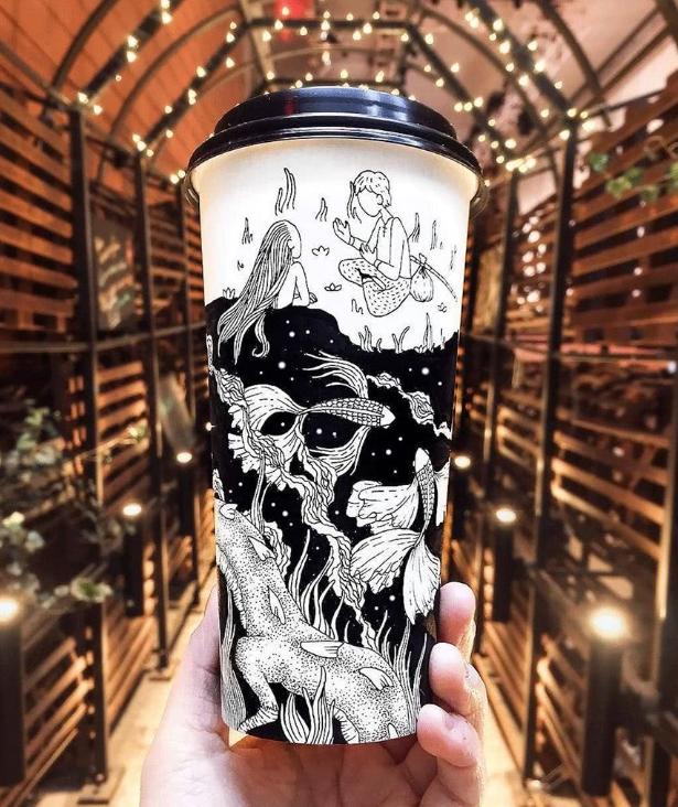 实用的针管笔手绘黑白自创画教程,针管笔绘画完整版