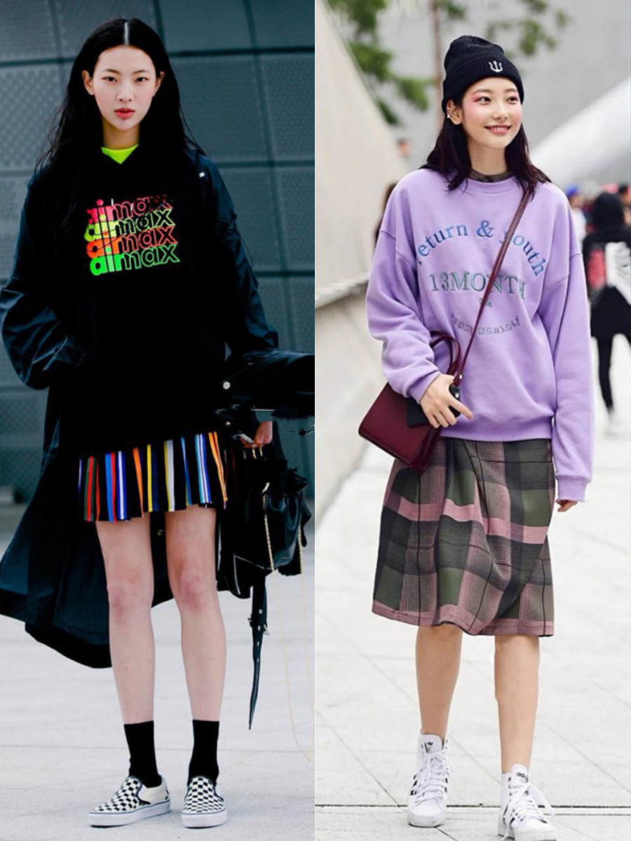 韩国裙子淑女风穿搭,韩系风格女穿搭衣服推荐