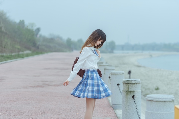 温柔少女写真,日系少女校园写真
