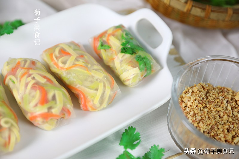 立春将至咬春吃春卷清淡爽口,过年的春卷怎样做才好吃