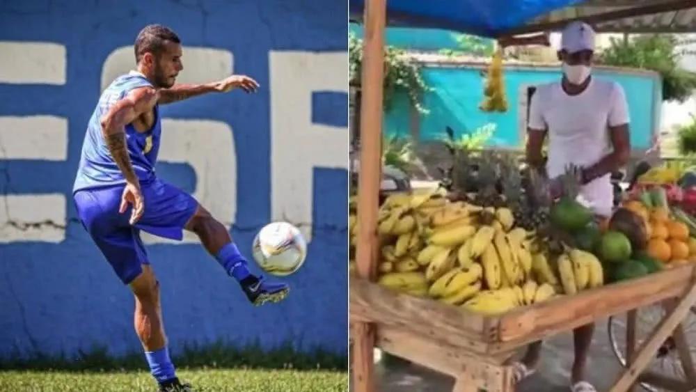 巴西足球球员在街头,国足足球赛场外摆摊