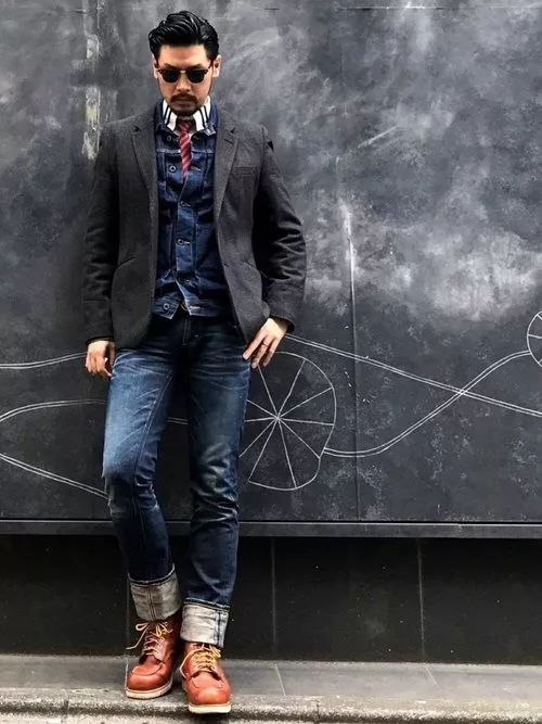 男人穿上工装,男人穿着打扮有品位