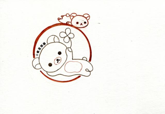 简笔画小熊慢动作,简笔画小熊教程视频