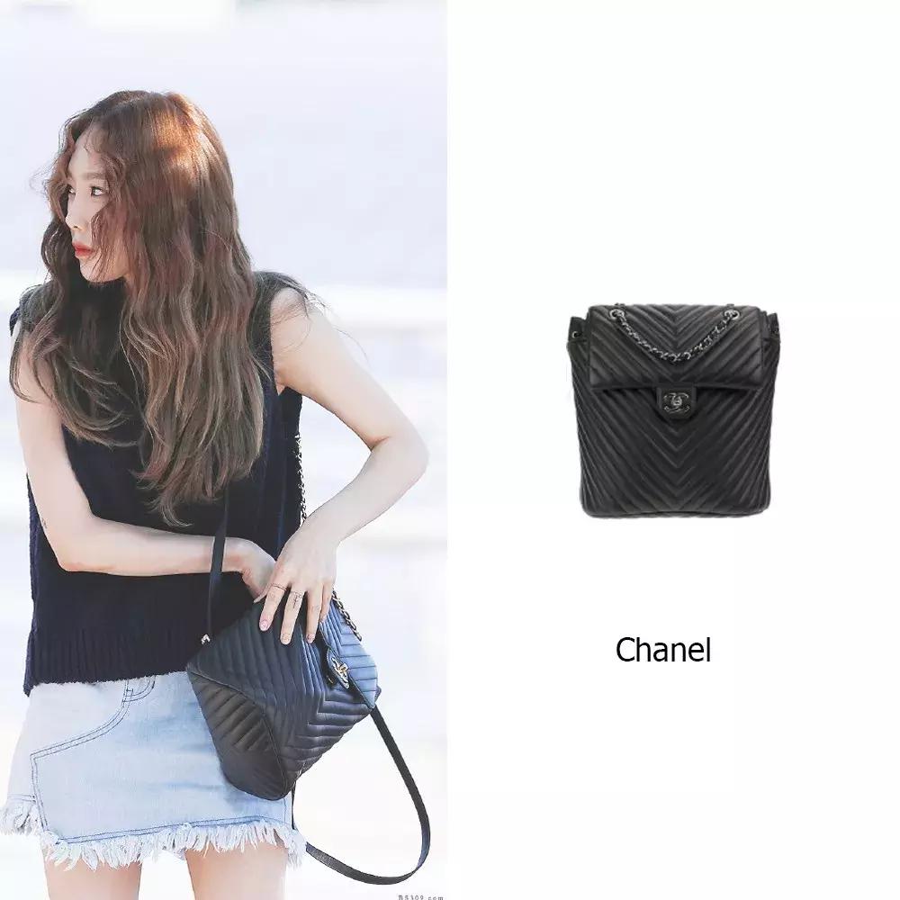 泰妍奚梦瑶,奚梦瑶穿miumiu黑钻吊带裙