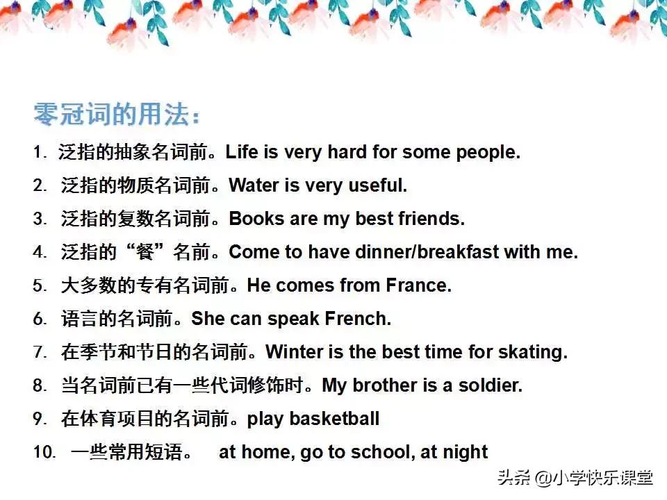 小学英语语法PPT,小学英语语法知识详解