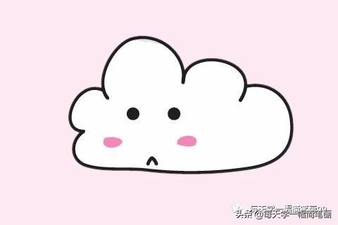 各种各样的云朵幼儿简笔画,简笔画云朵涂什么颜色好看