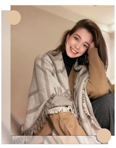 围巾好看百搭的系法,围巾百搭又洋气怎么戴