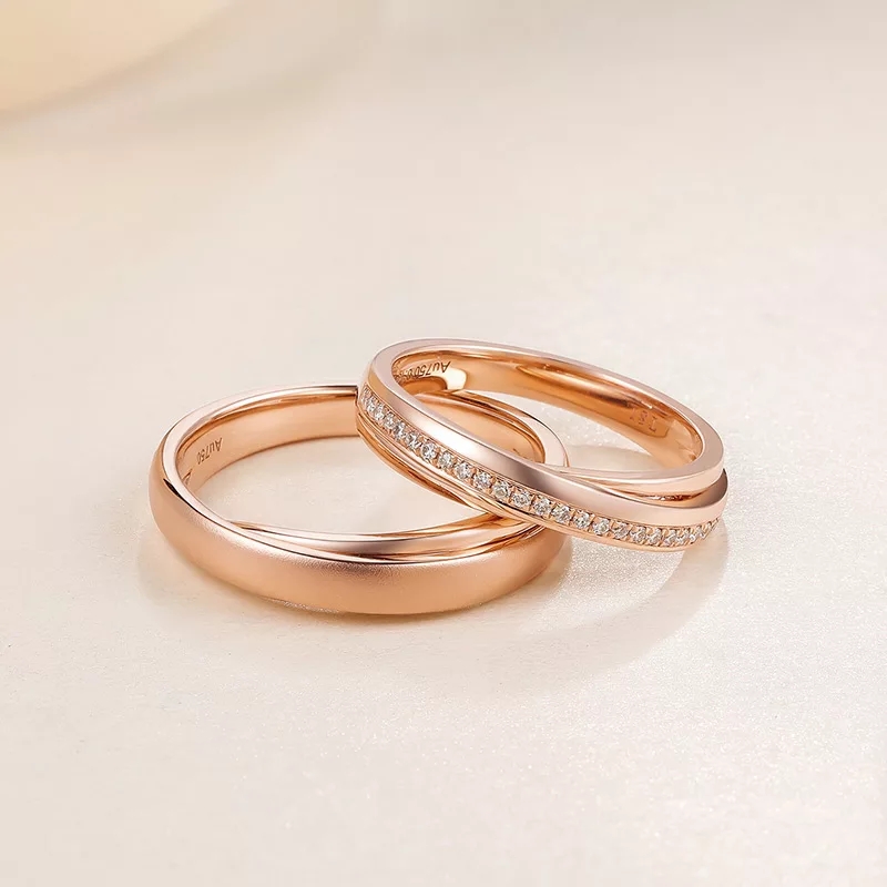 七夕黄金戒指首饰推荐,对戒18k金和铂金有什么区别