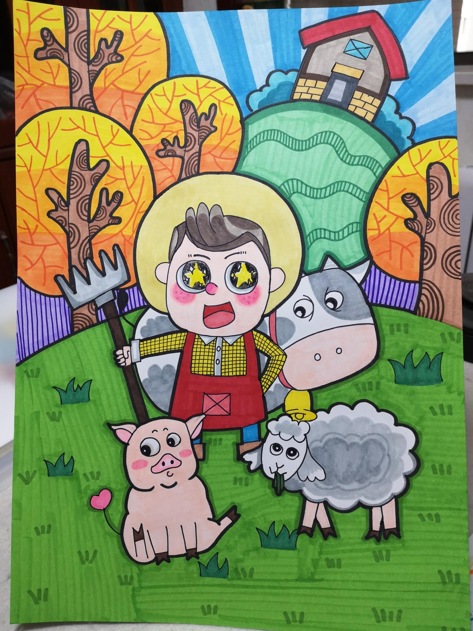 幼儿园儿童主题画报,幼儿园儿童主题画简单