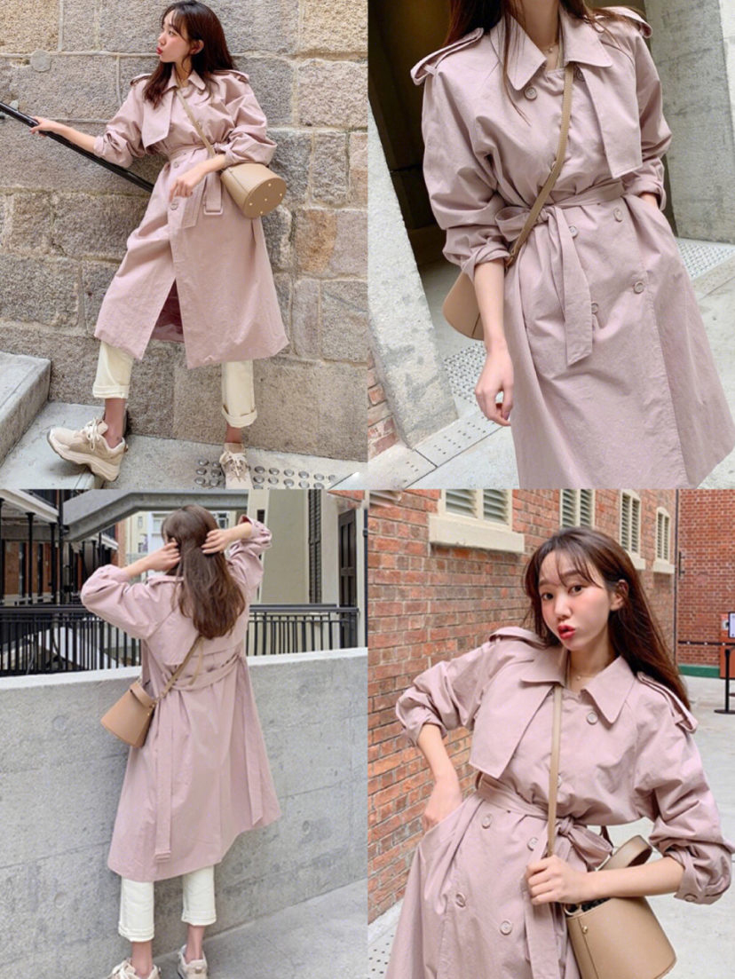 女士风衣春秋长款风衣,好看又不贵的中性风衣推荐