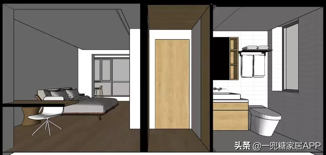 武汉77平米小户型装修,武汉77平两房现代简约
