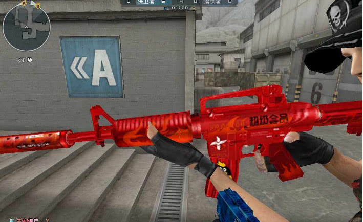 穿越火线手游m4a1雷神不屈老兵,cf穿越火线经典老枪迷彩m4